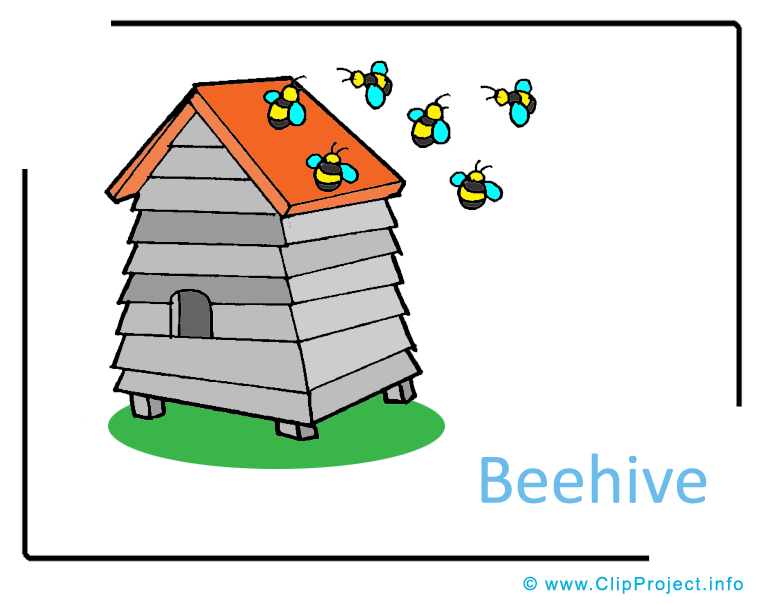free beehive clipart - photo #37