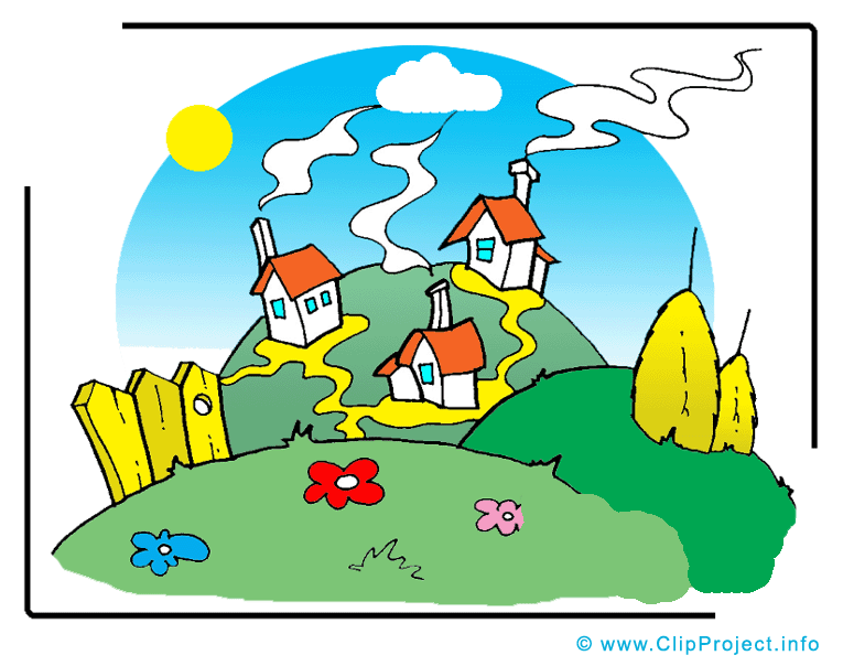 clipart village - photo #12