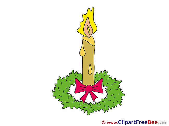 Candle Cliparts Advent for free