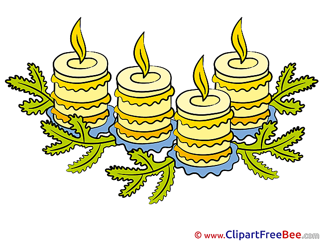 Pics Candles Advent Illustration
