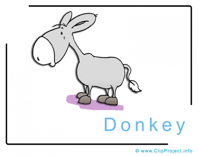 Donkey Clip Art Image free