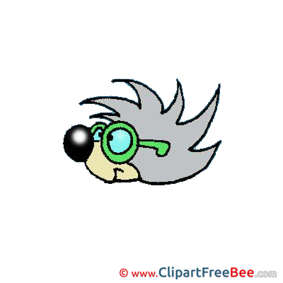 Glasses Hedgehog printable Images for download