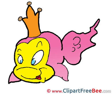 Queen Fish Clipart free Illustrations