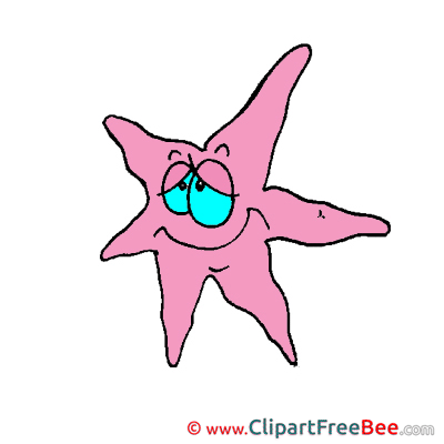 Starfish Cliparts printable for free