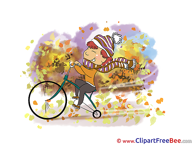 Bicycle Child Clip Art download Autumn