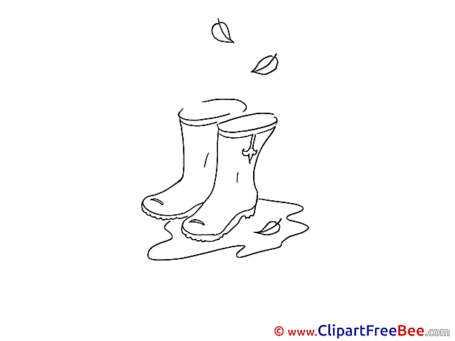 Boots Puddle Autumn download Illustration