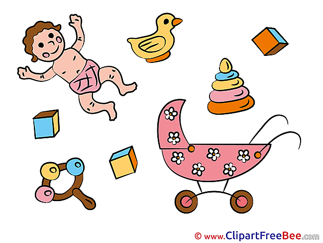 Kindergarten printable Illustrations Baby