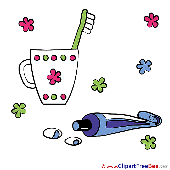 Toothpaste Pics Baby Illustration