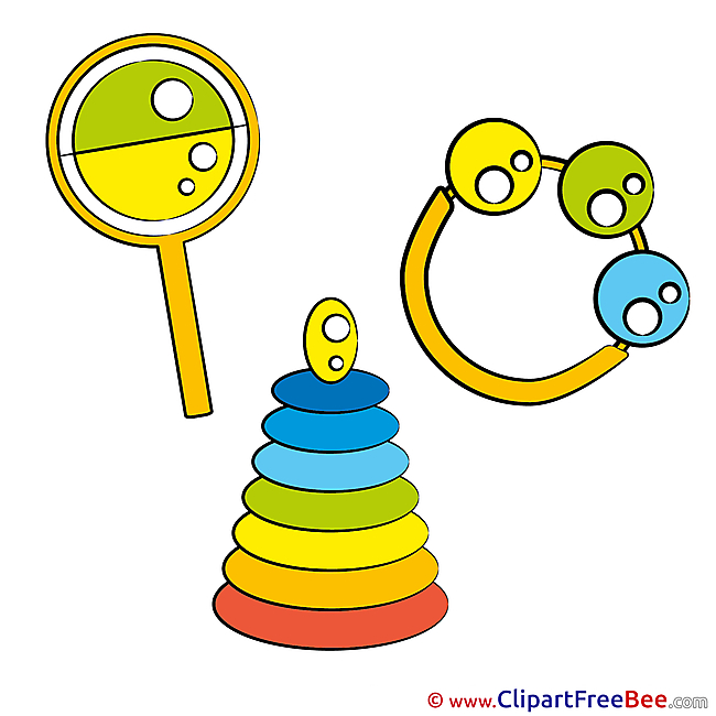 Toys Pyramide download Baby Illustrations