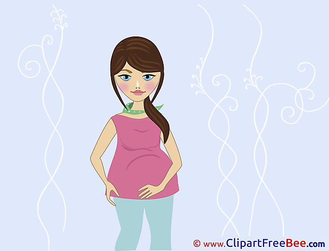 Woman pregnant free Illustration Baby