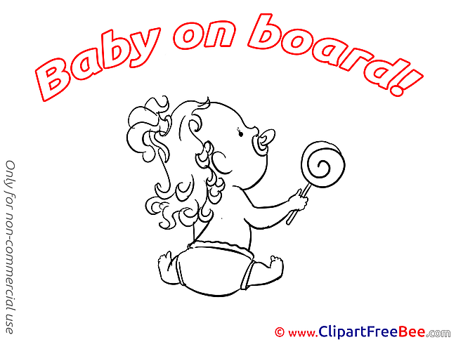Candy Clipart Baby on board free Images