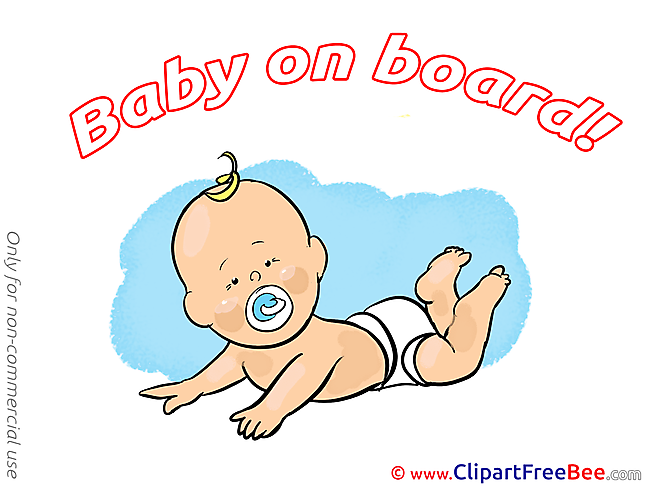 Diapers Baby on board Illustrations for free