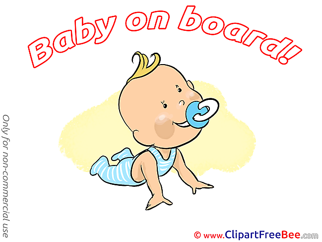 Glad printable Baby on board Images