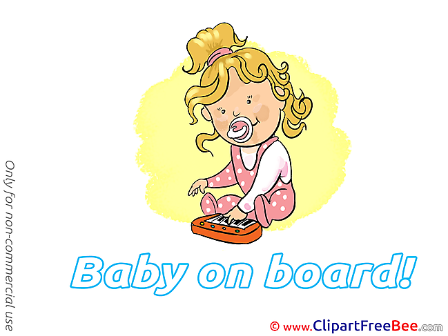 Music Piano download Clipart Baby on board Cliparts
