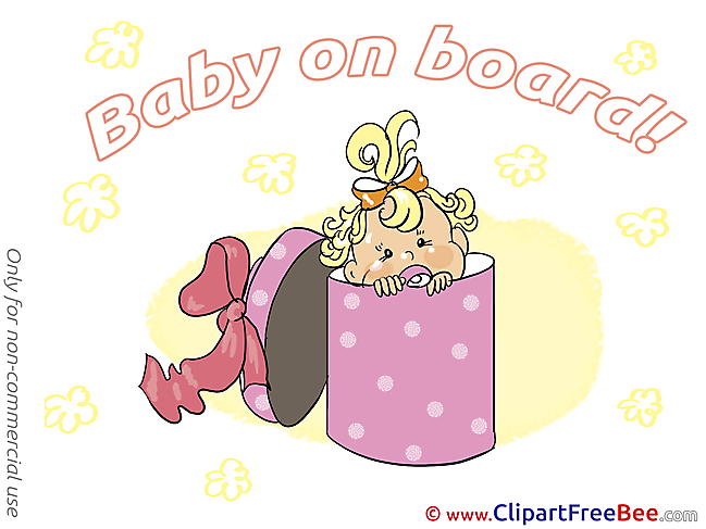 Present download Clipart Baby on board Cliparts