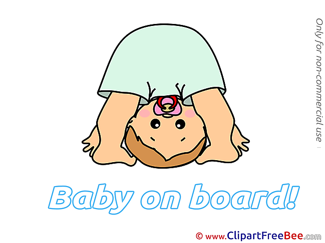 Upside Down printable Baby on board Images