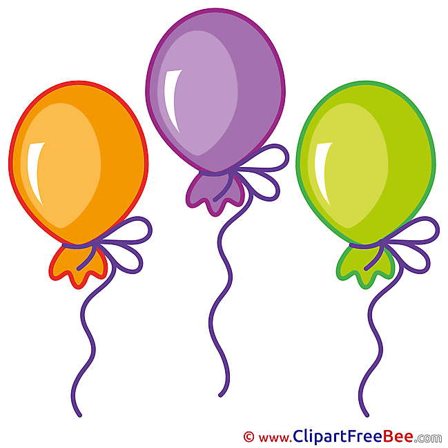 Balloons free Illustration Birthday