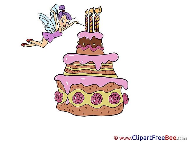 Fairy Cake Clip Art download Birthday