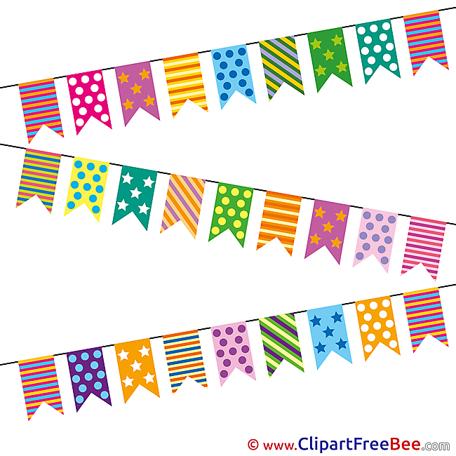 Flags Feast Cliparts Birthday for free