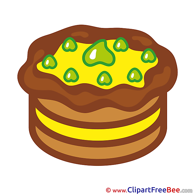 Pastry Birthday Clip Art for free