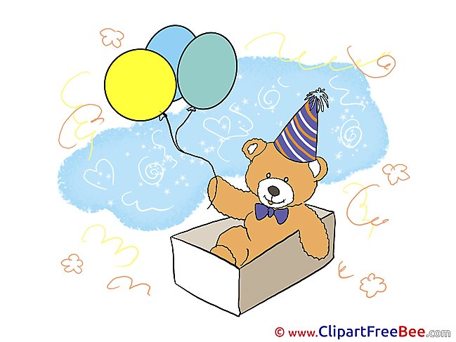 Teddy Bear Balloons Birthday free Images download