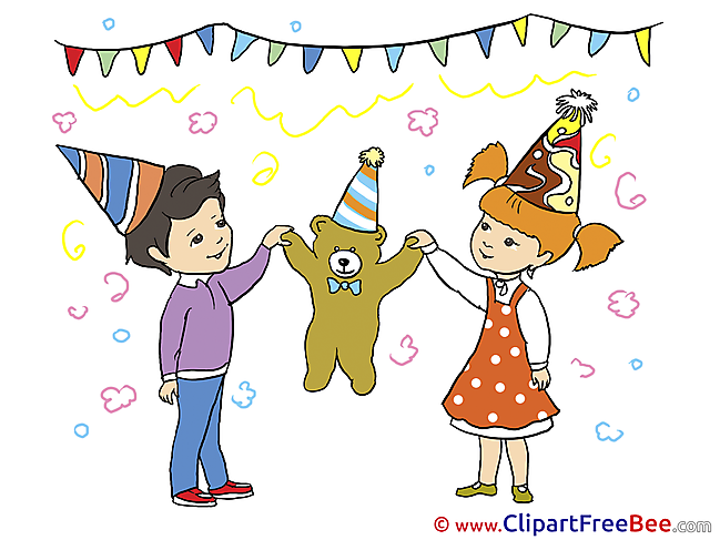 Teddy Bear Children download Birthday Illustrations