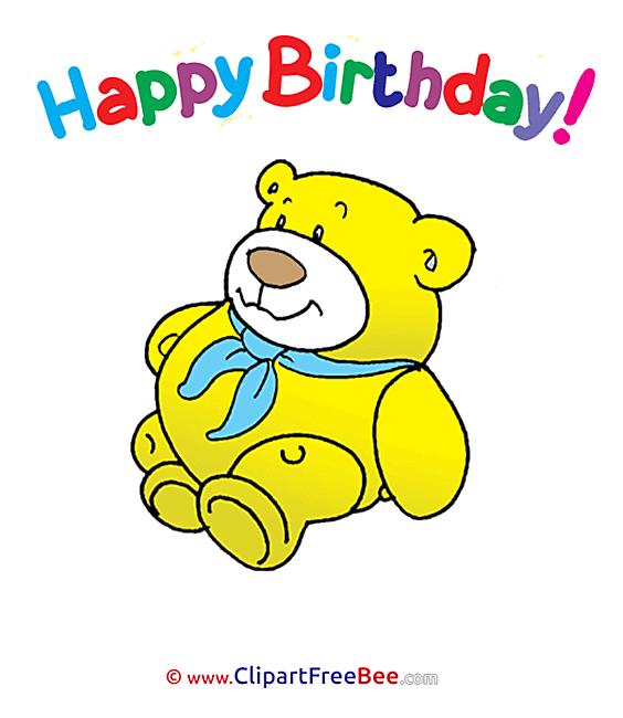 Teddy Bear Wishes Birthday Greeting Cards