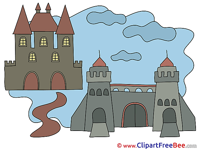 Castle Cliparts printable for free