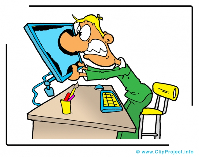 Funny Office Manager Clipart Image - Business Clipart Images for free