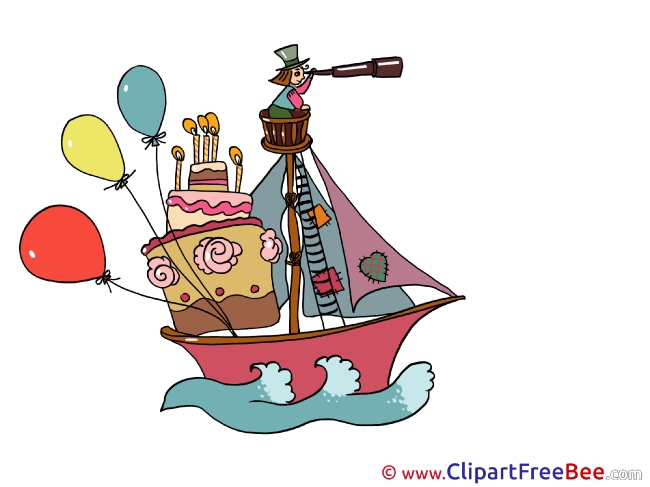 Boat Balloons printable Images for download