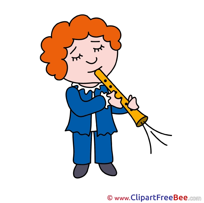 Flutist Clip Art download for free