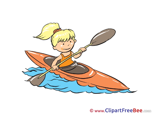 Rafting Girl printable Images for download