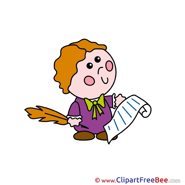 Writer Text Clipart free Illustrations