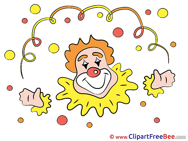 Carnival Clown Clip Art for free
