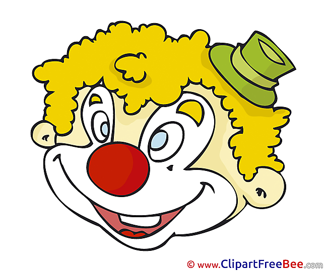 Pics Carnival Clown Illustration