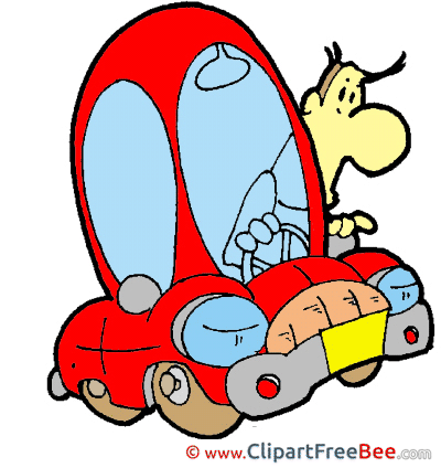 Cartoon Car Driver printable Images for download