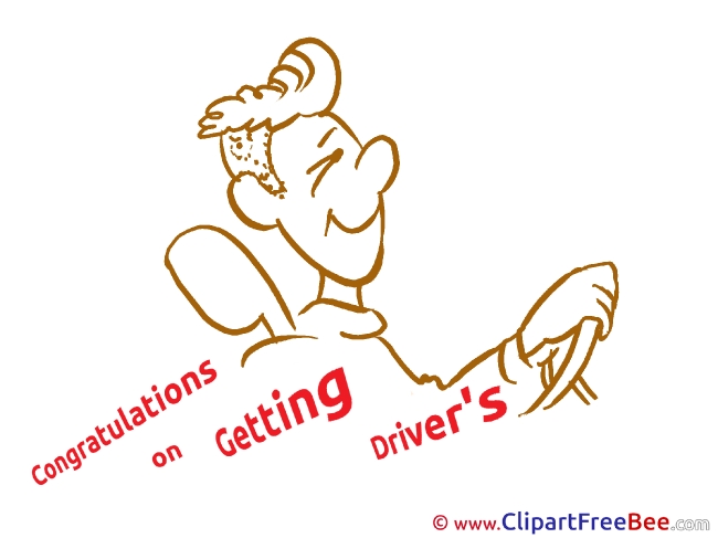 Congratulations Getting Driver's License download Clip Art for free