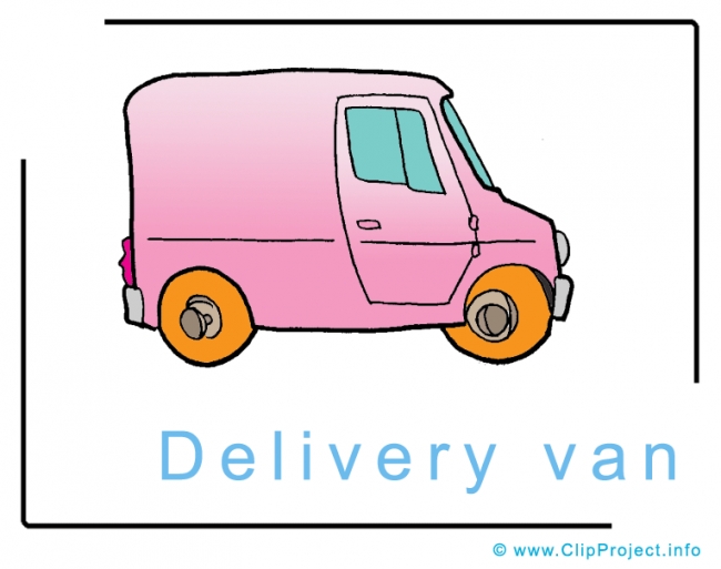 Delivery Van - Clip Art Image free - Cars Clip Art Images free