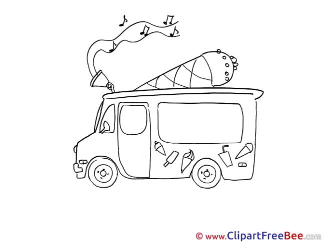 Music Ice Cream Truck Pics free Illustration