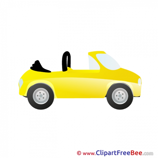 Yellow Car download Clip Art for free