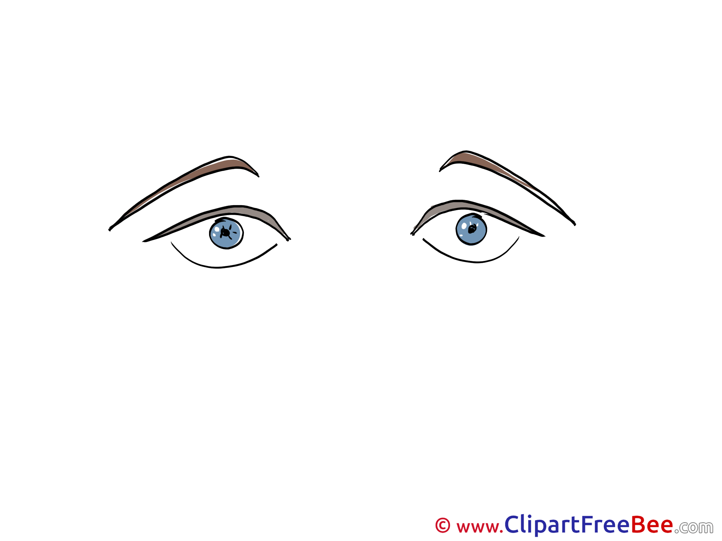 Bleu Eyes Clipart free Illustrations
