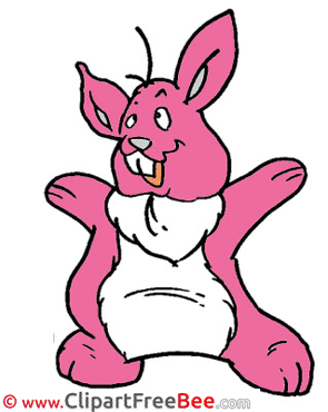 Easter pink Hare Images download free Cliparts