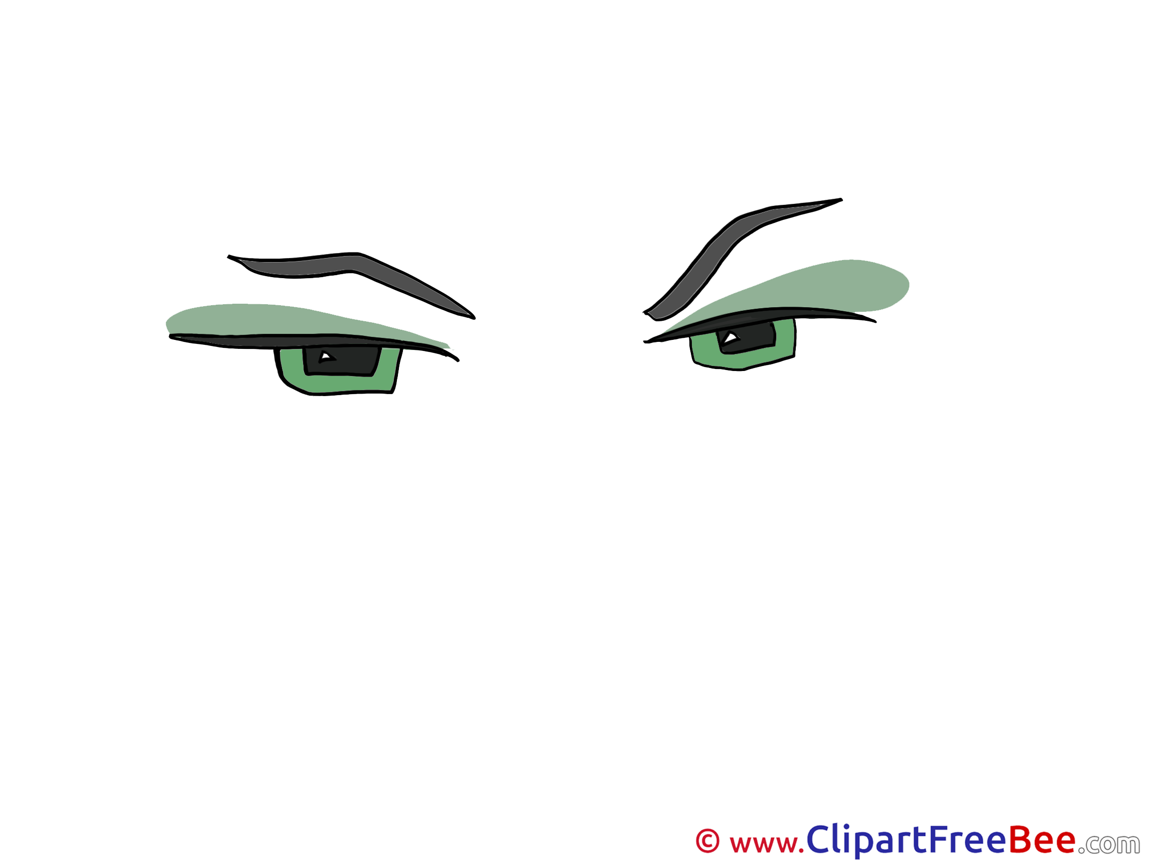 Green Eyes printable Illustrations for free Green Eyes printable Illustrations for free