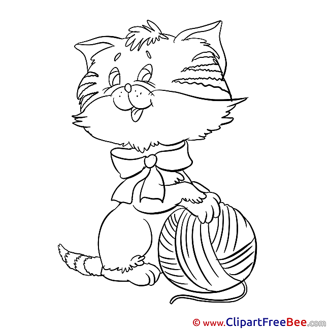 Ball Cat free printable Cliparts and Images