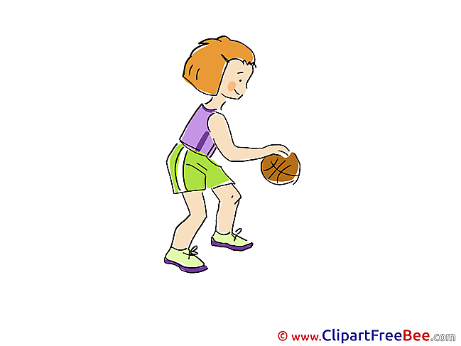 Basketball Girl Pics printable Cliparts