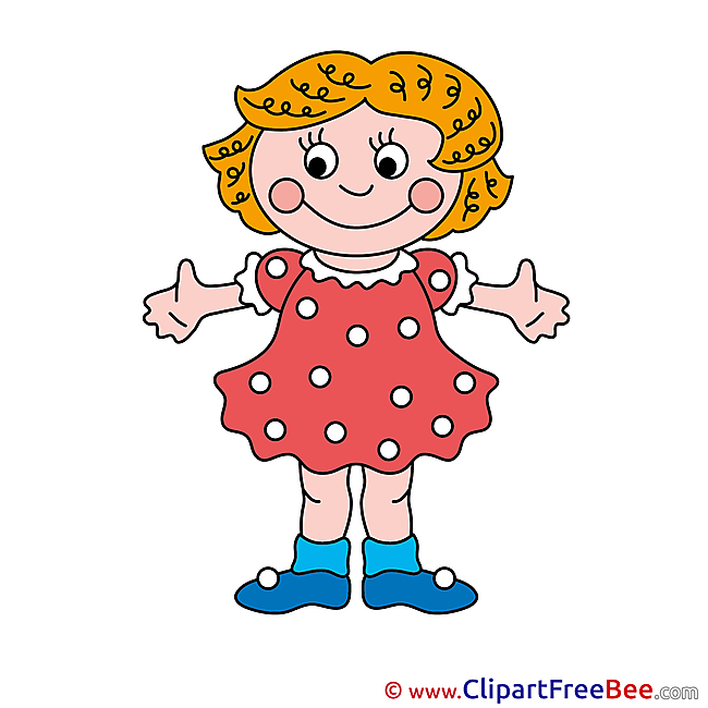 Dress Girl Clipart free Illustrations