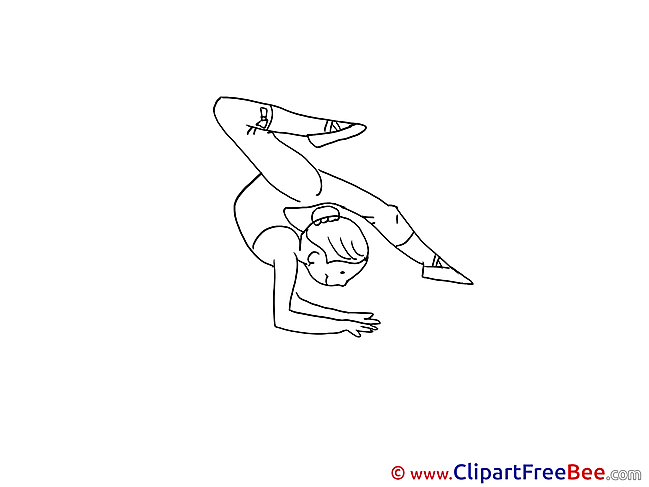 Gymnastics Girl Pics download Illustration