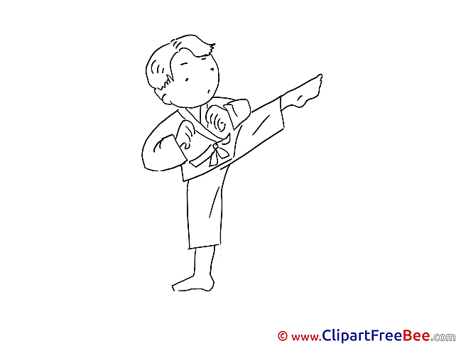 Karate Boy Clip Art download for free