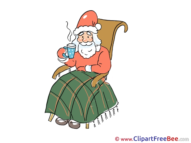 Chair Santa Claus Christmas Illustrations for free