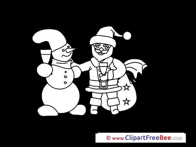 Coloring Snowman Pics Christmas free Cliparts